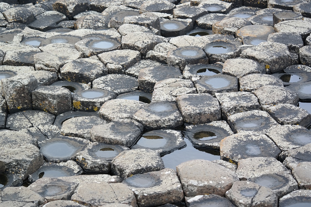 basalt rocks giants causeway free photo