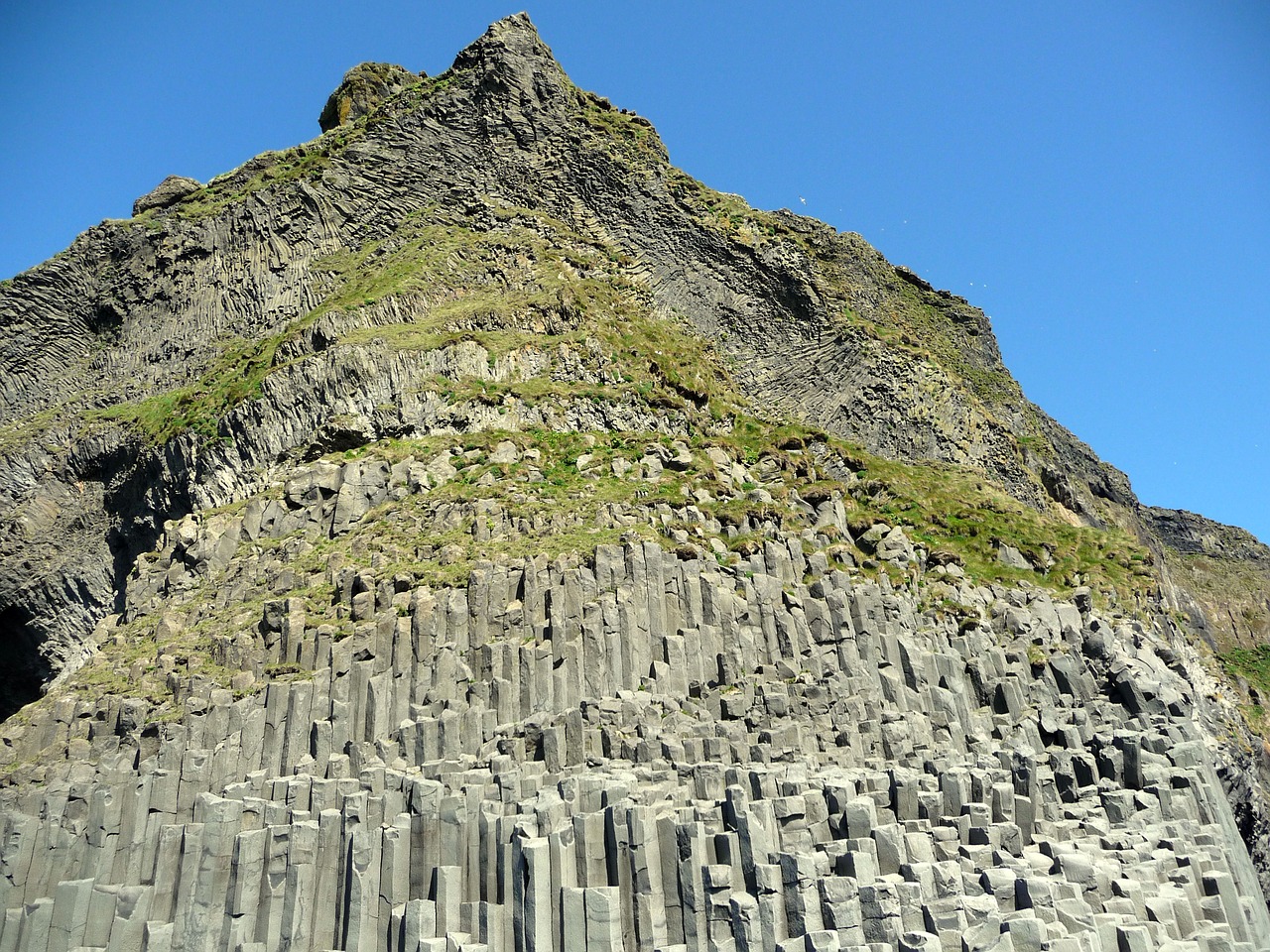 basalt stones iceland nature free photo