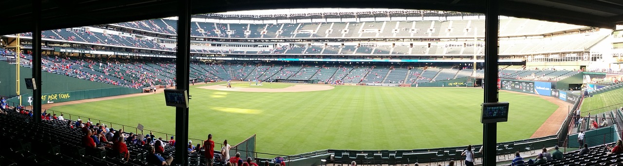 baseball stadium panorama free photo