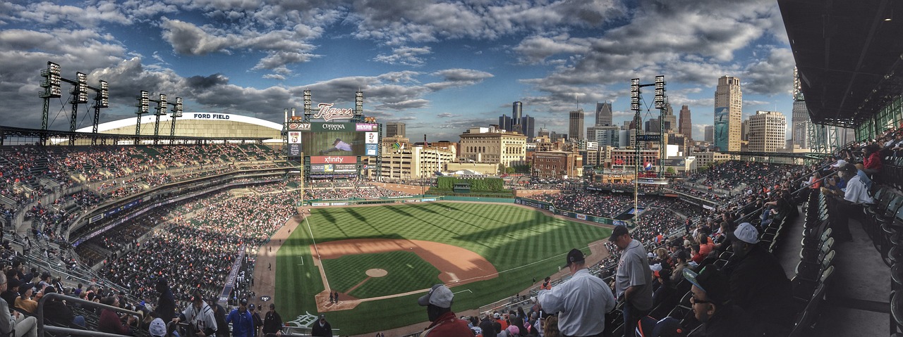 baseball ballpark city free photo