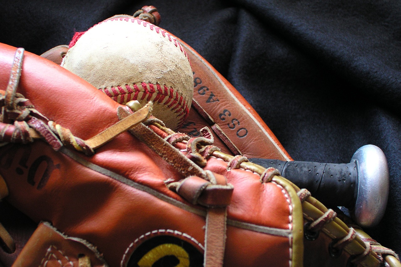 baseball baseball mit glove free photo