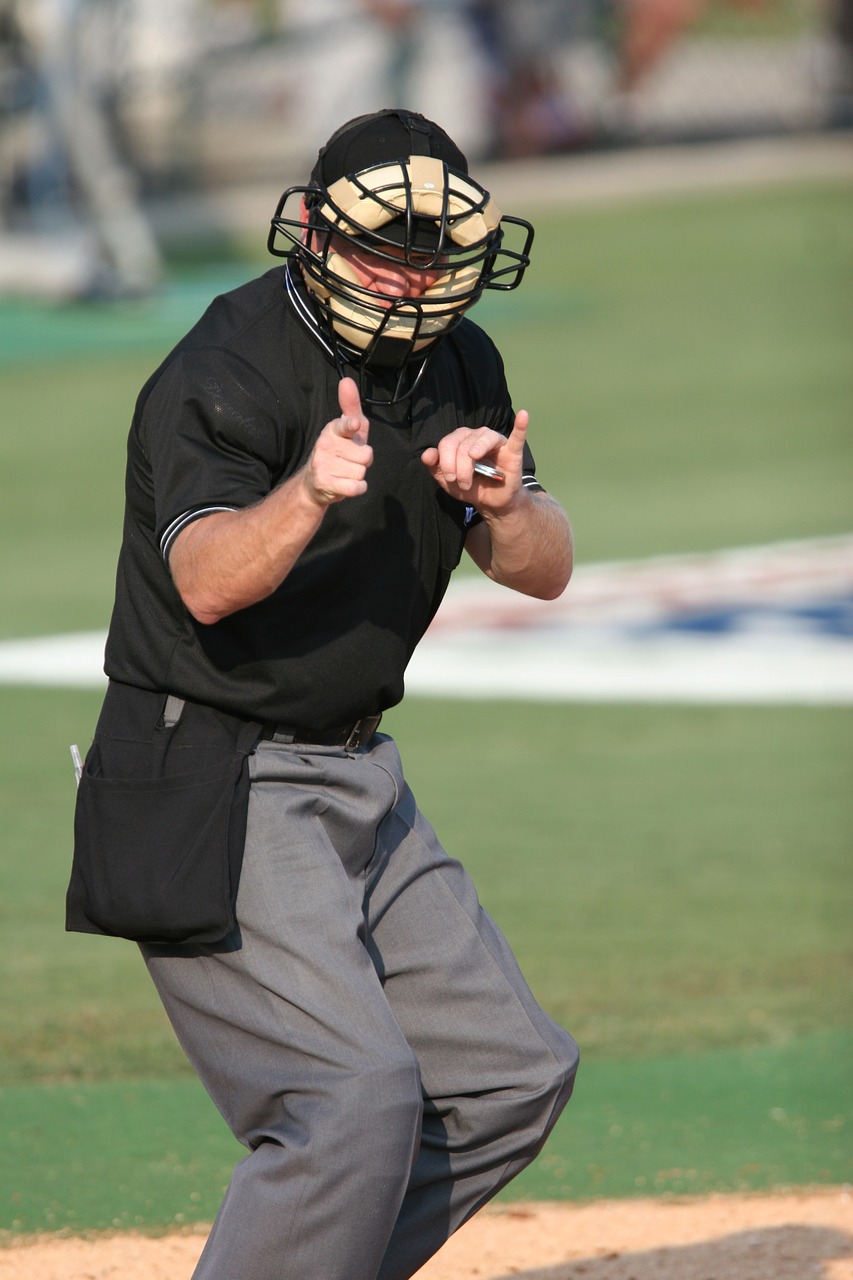 baseball umpire strike free photo