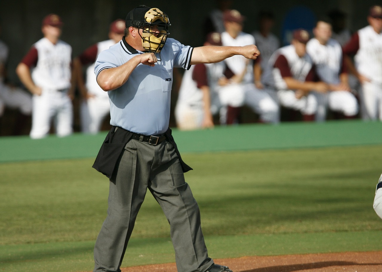 baseball umpire strike free photo