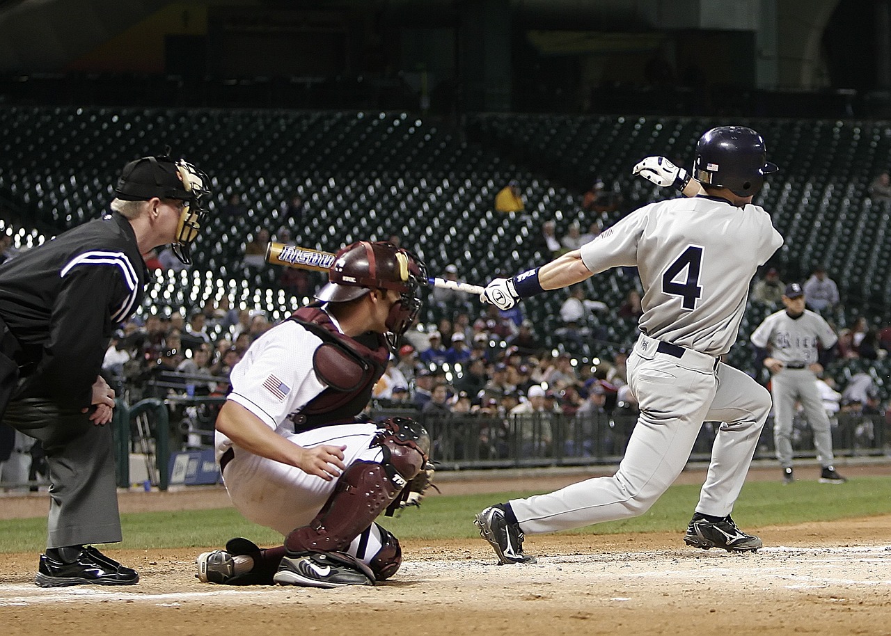 baseball game hit free photo