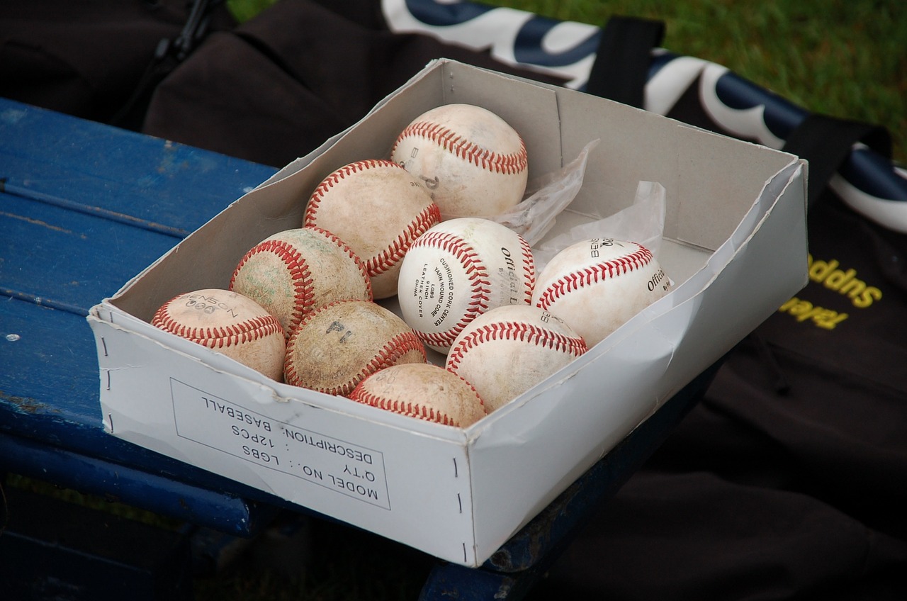 baseball ball box free photo