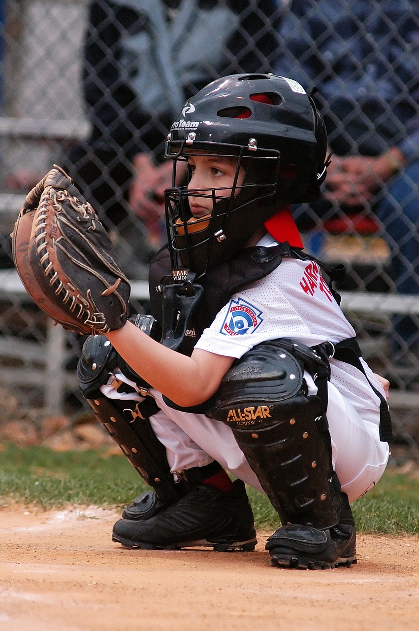 baseball catcher little league free photo