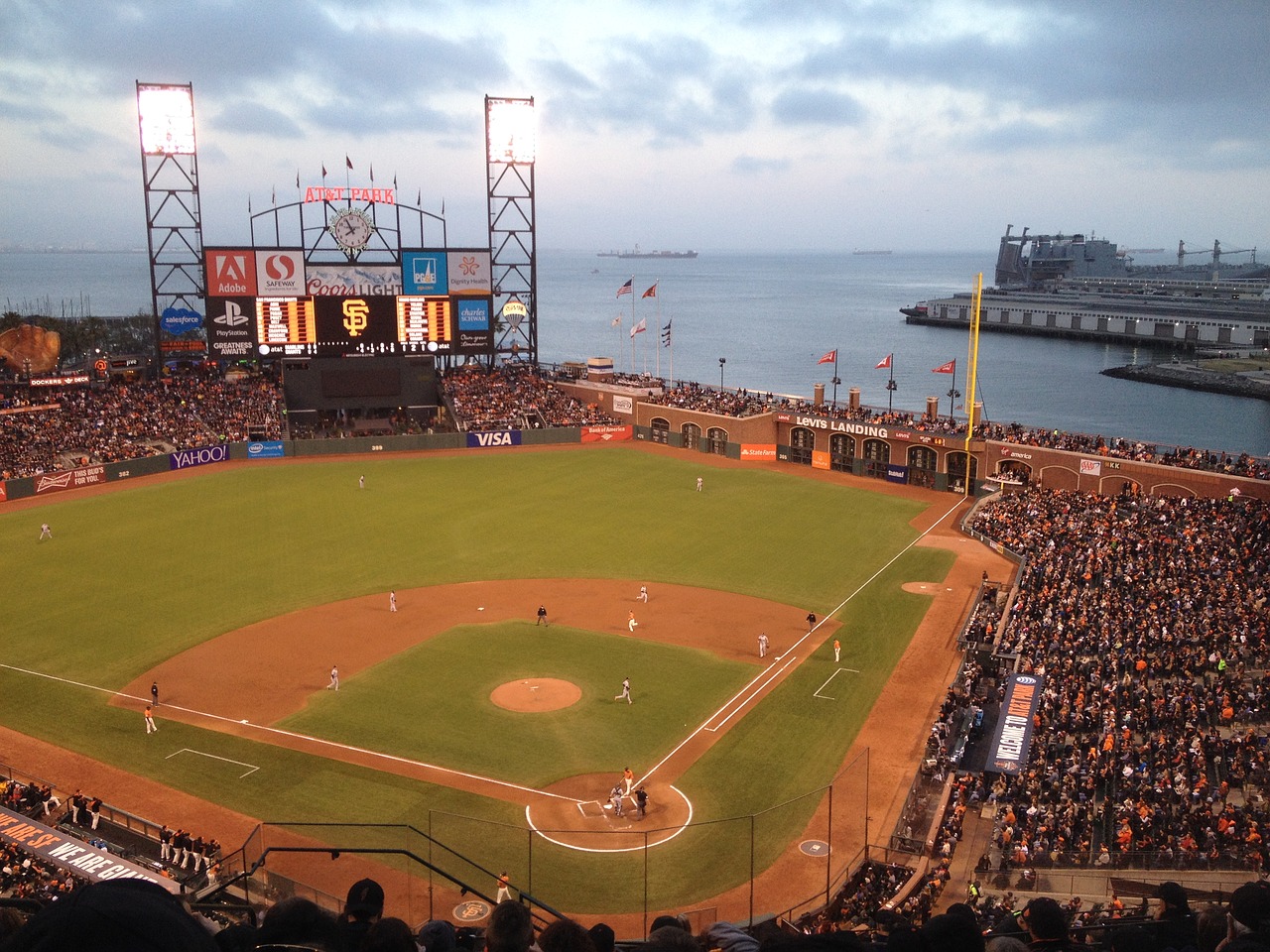 baseball game san francisco free photo