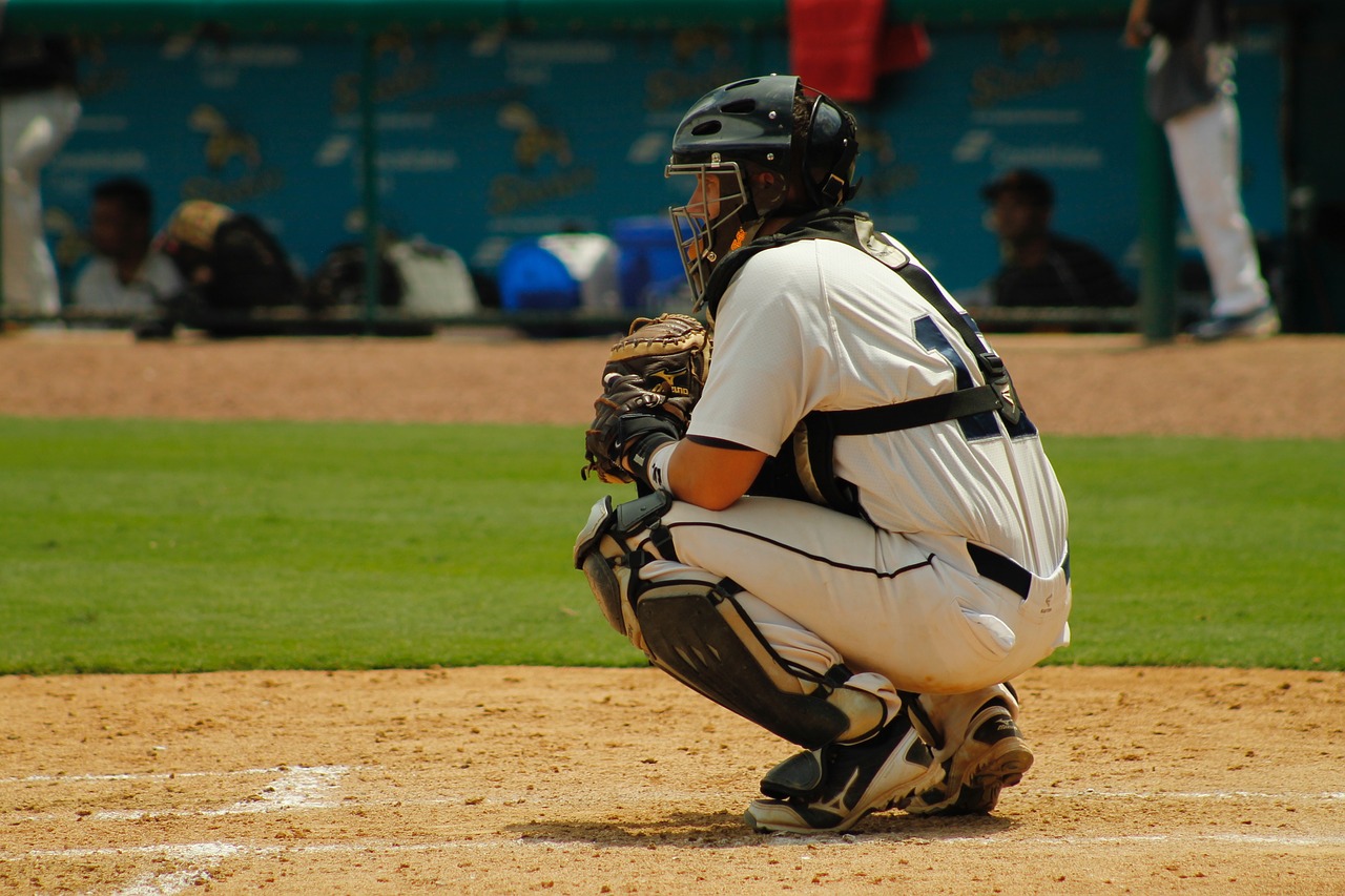 baseball catcher adult baseball free photo