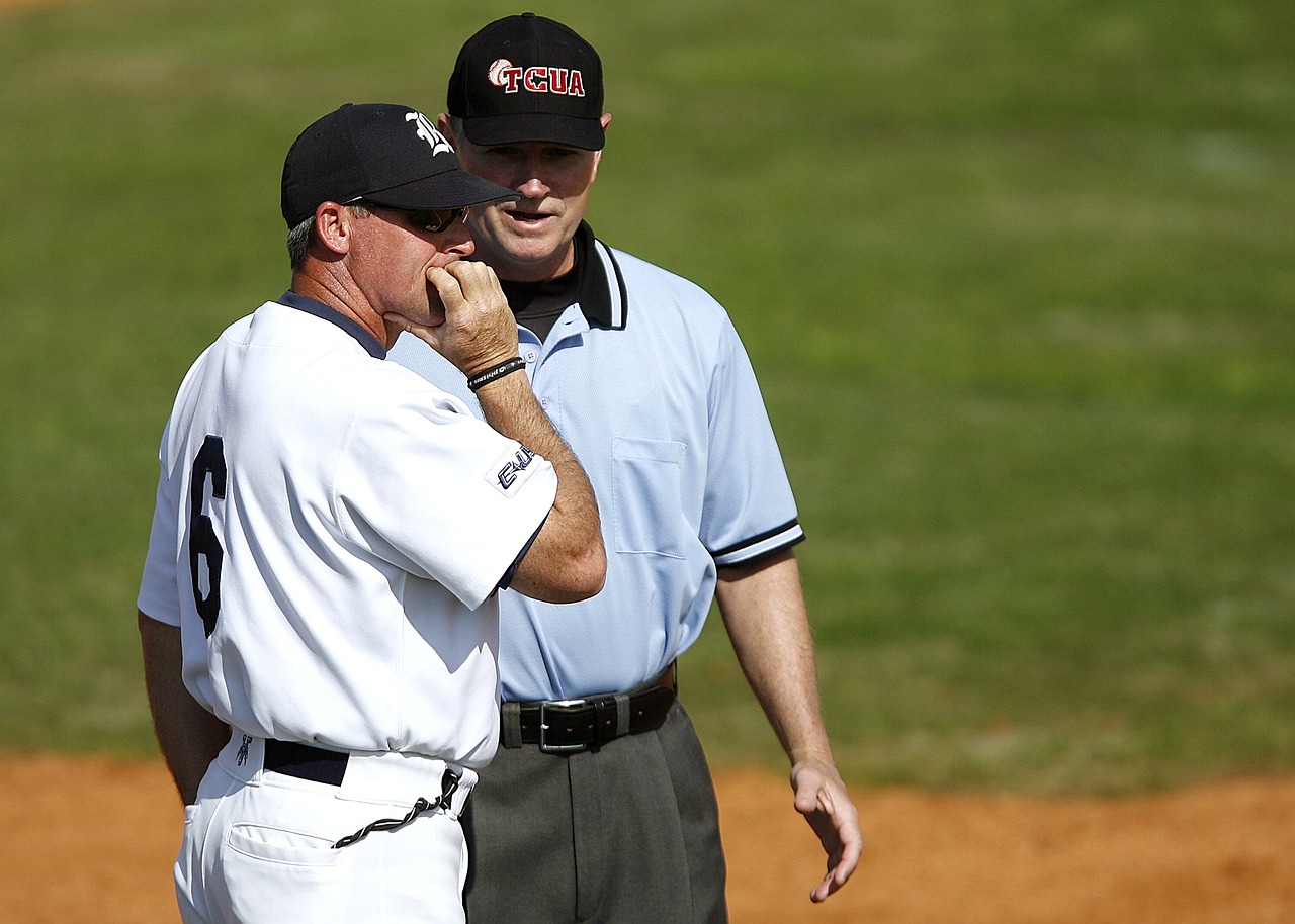 baseball umpire coach free photo