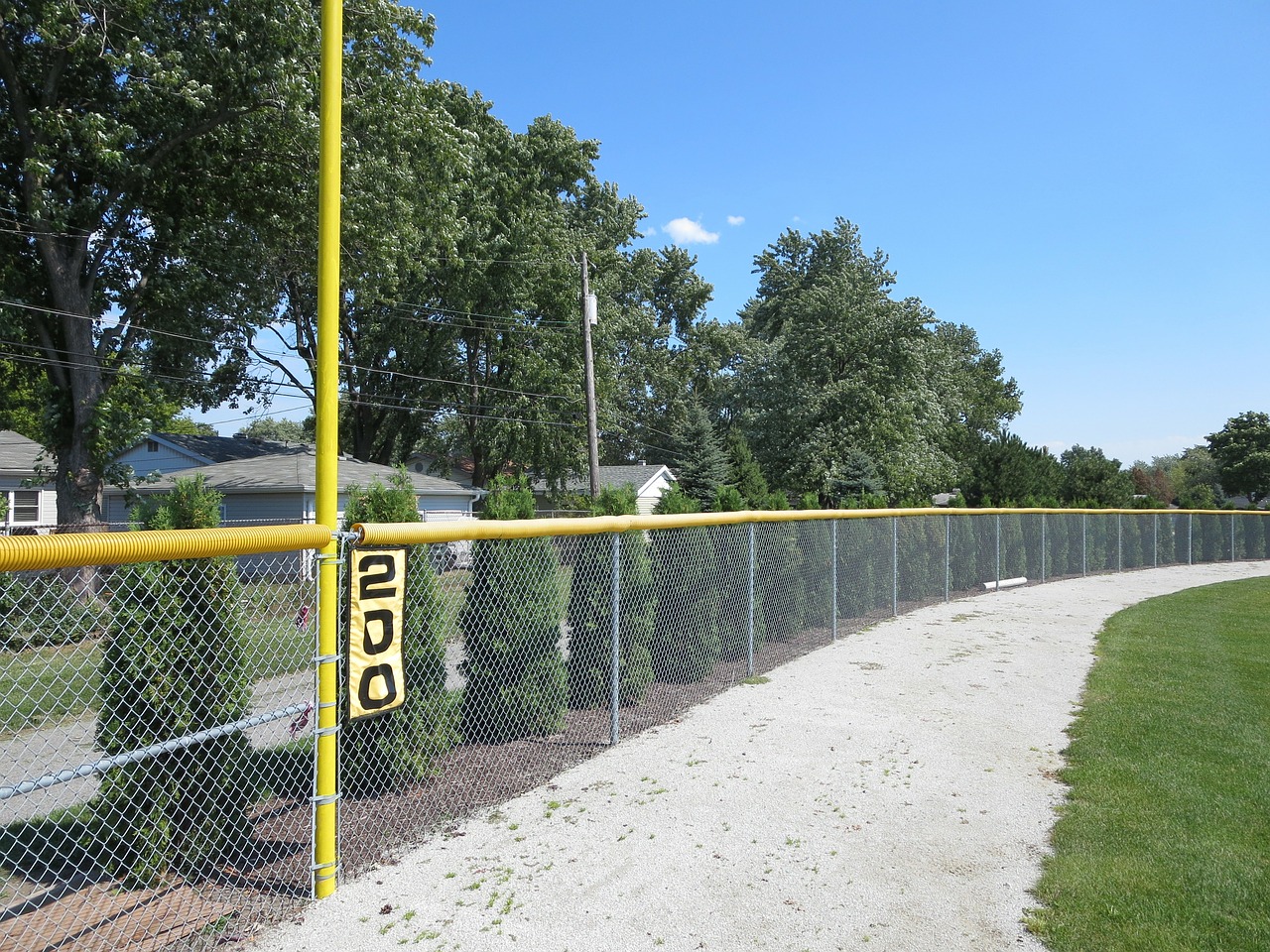 baseball field fence free photo