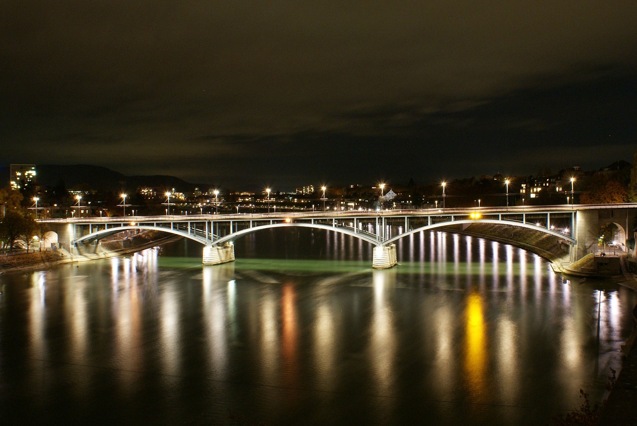 basel rhine bridge free photo