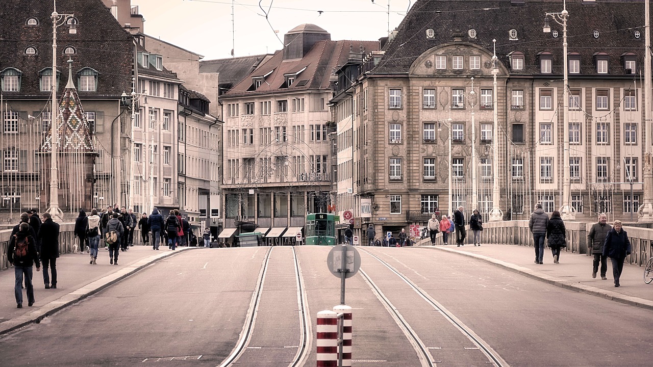 basel architecture middle rhine bridge free photo