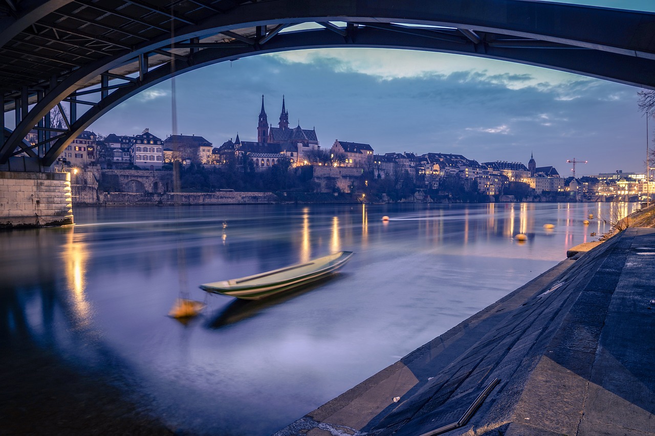 Download free photo of Basel, river, rhine, boat, silence - from ...