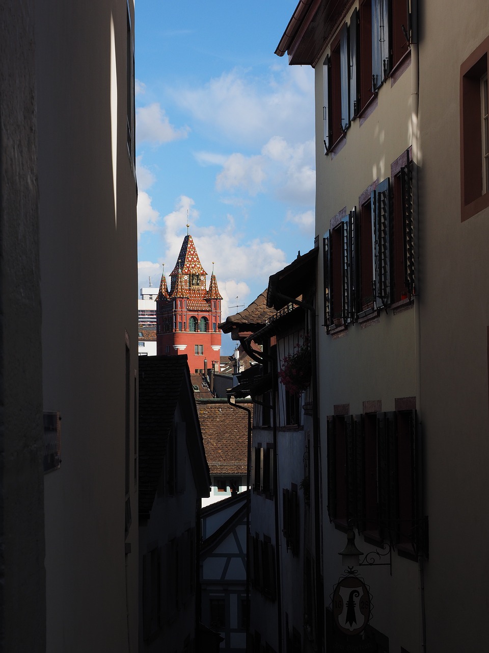 basel town hall tower tower free photo