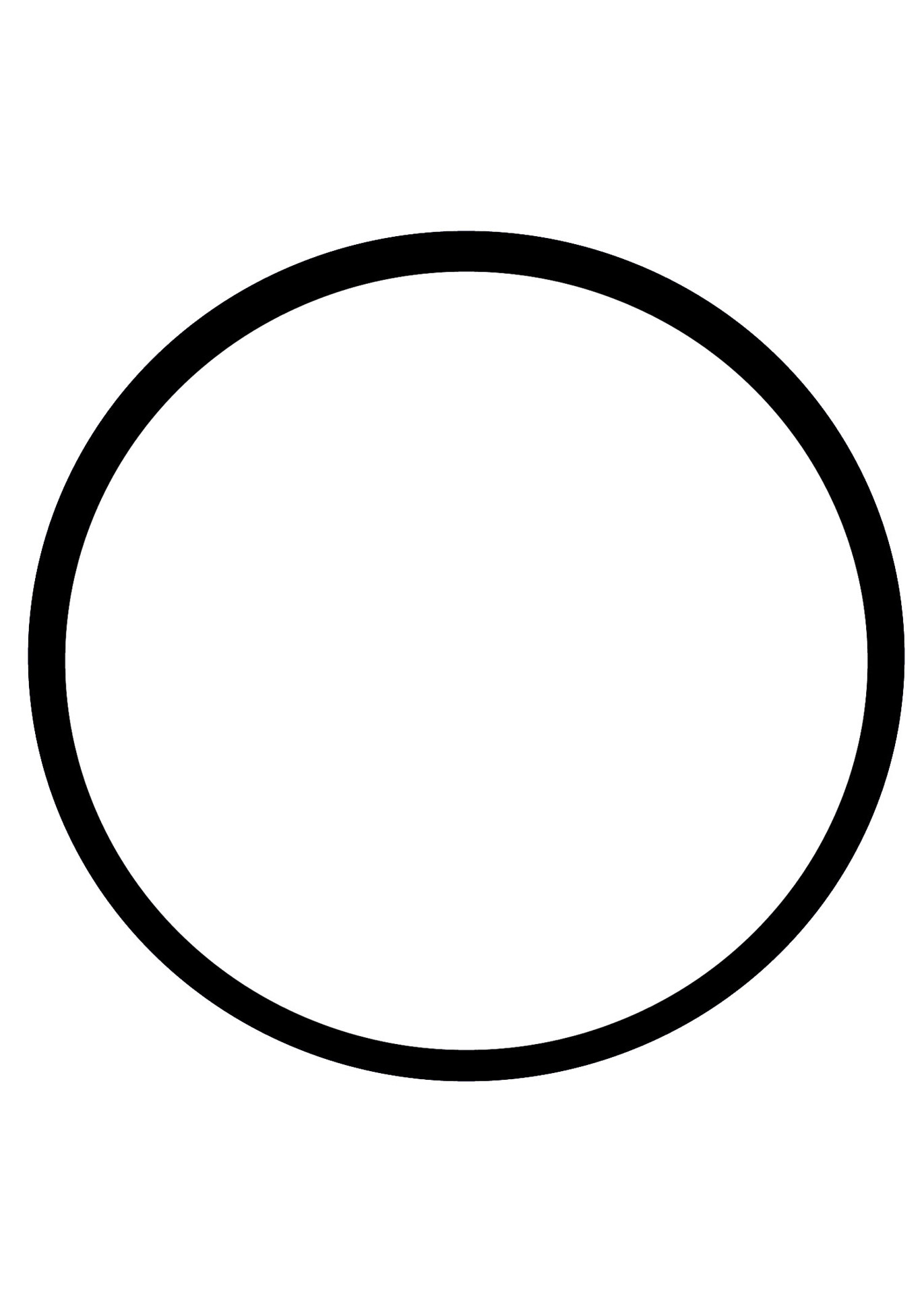 basic circle outline free photo