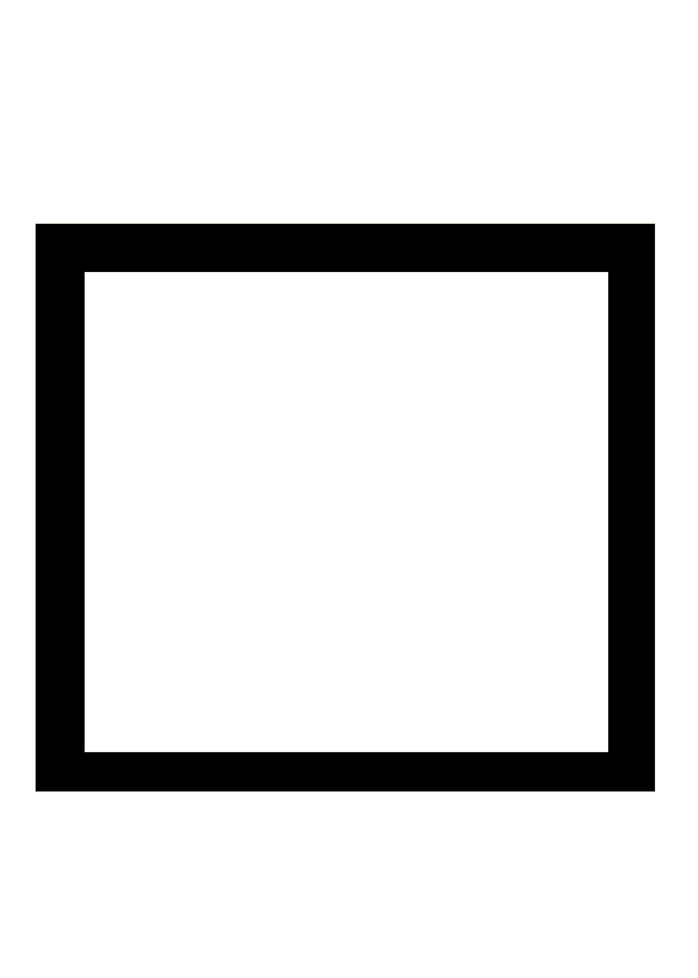 basic square outline free photo