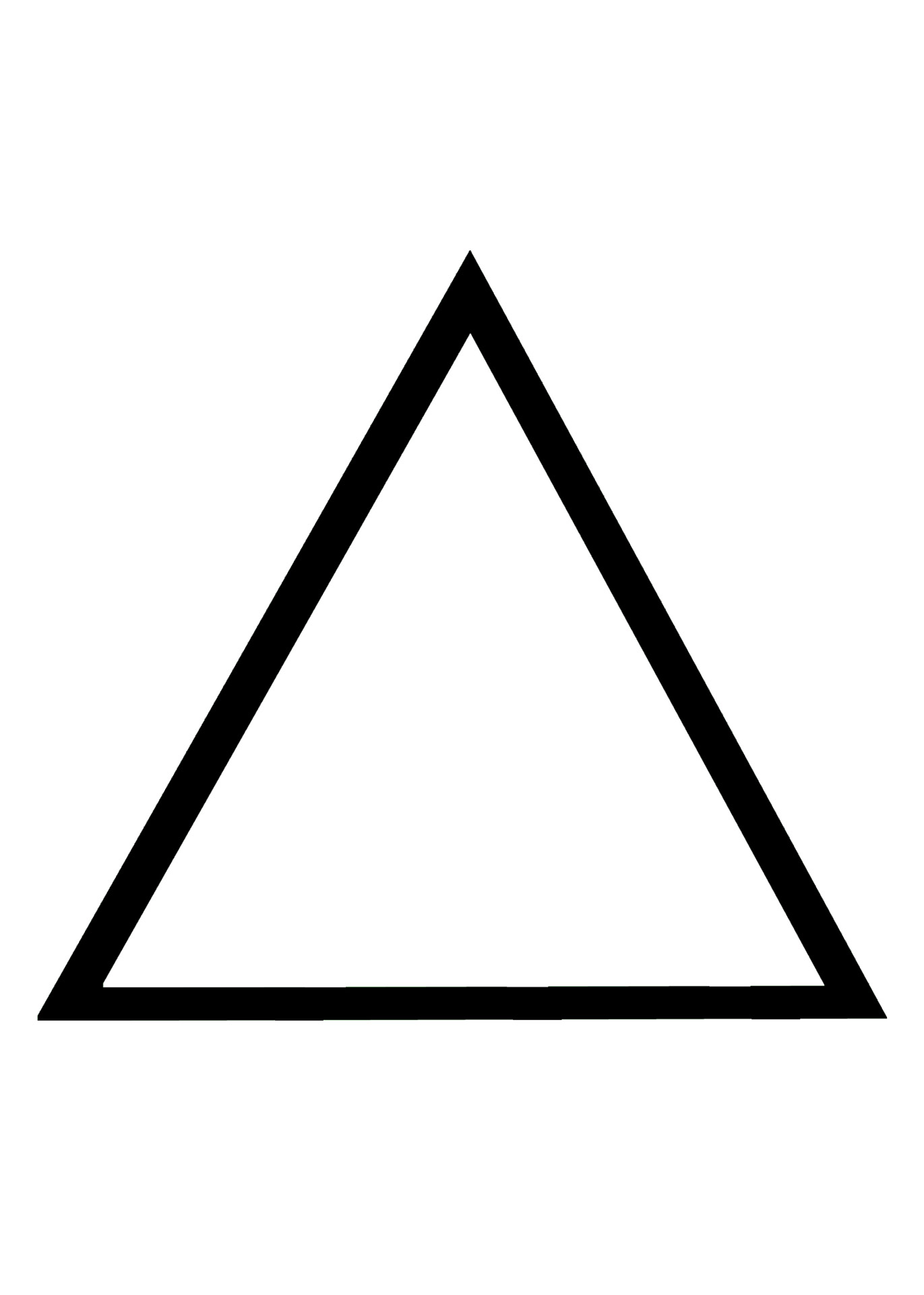 basic triangle outline free photo