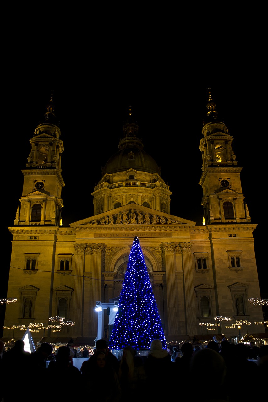 basilica budapest christmas free photo