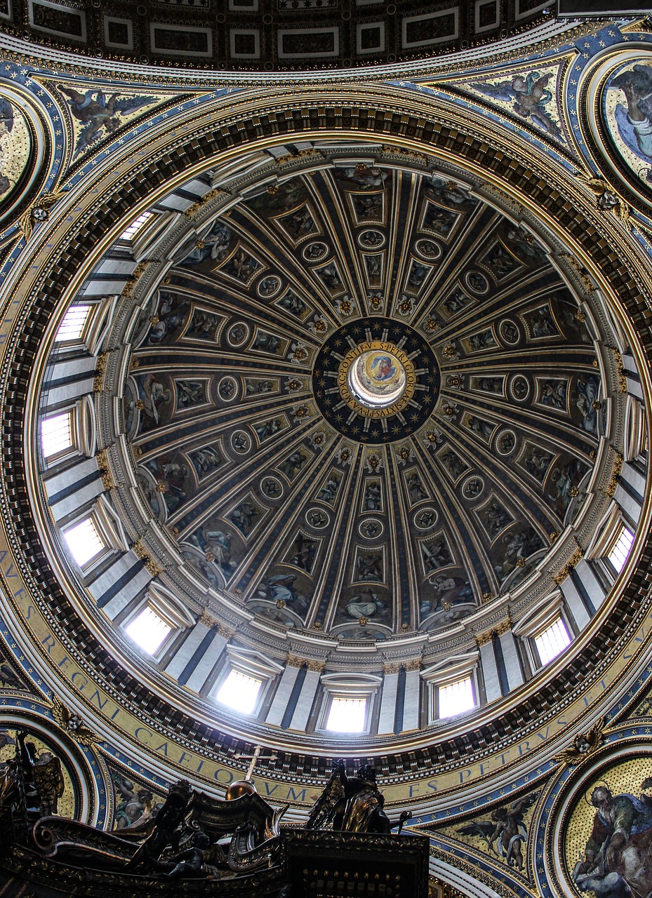 basilica  dome  vatican free photo