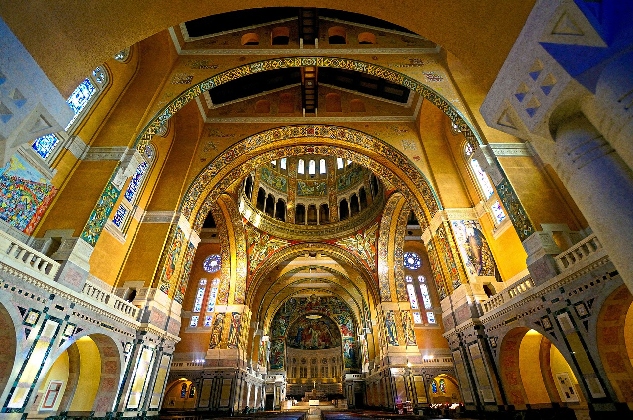 basilica lisieux fresco free photo