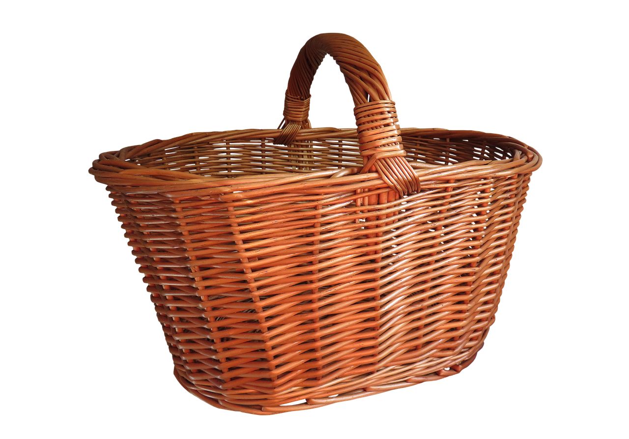 basket shopping basket isolated free photo