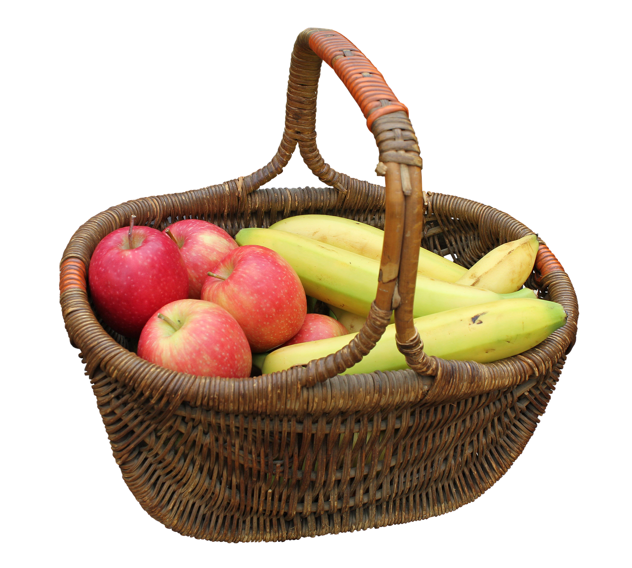 basket hand basket fruit free photo