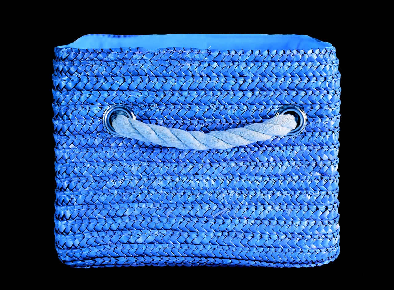 basket blue colorful free photo
