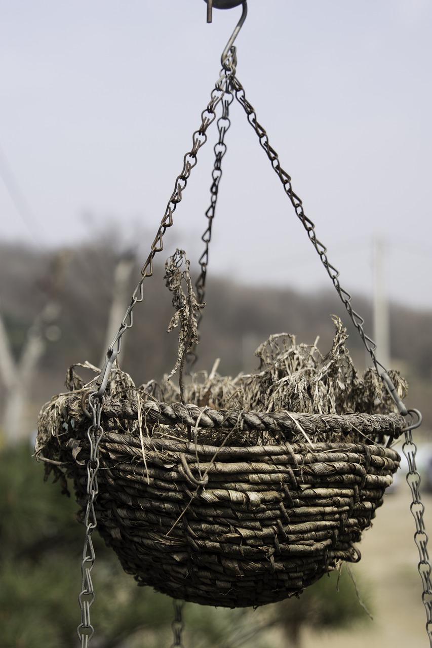 basket chain storage basket free photo