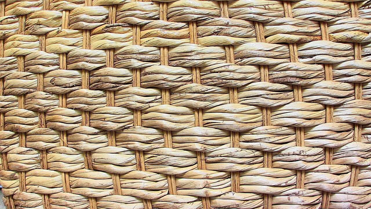 basket braided background free photo