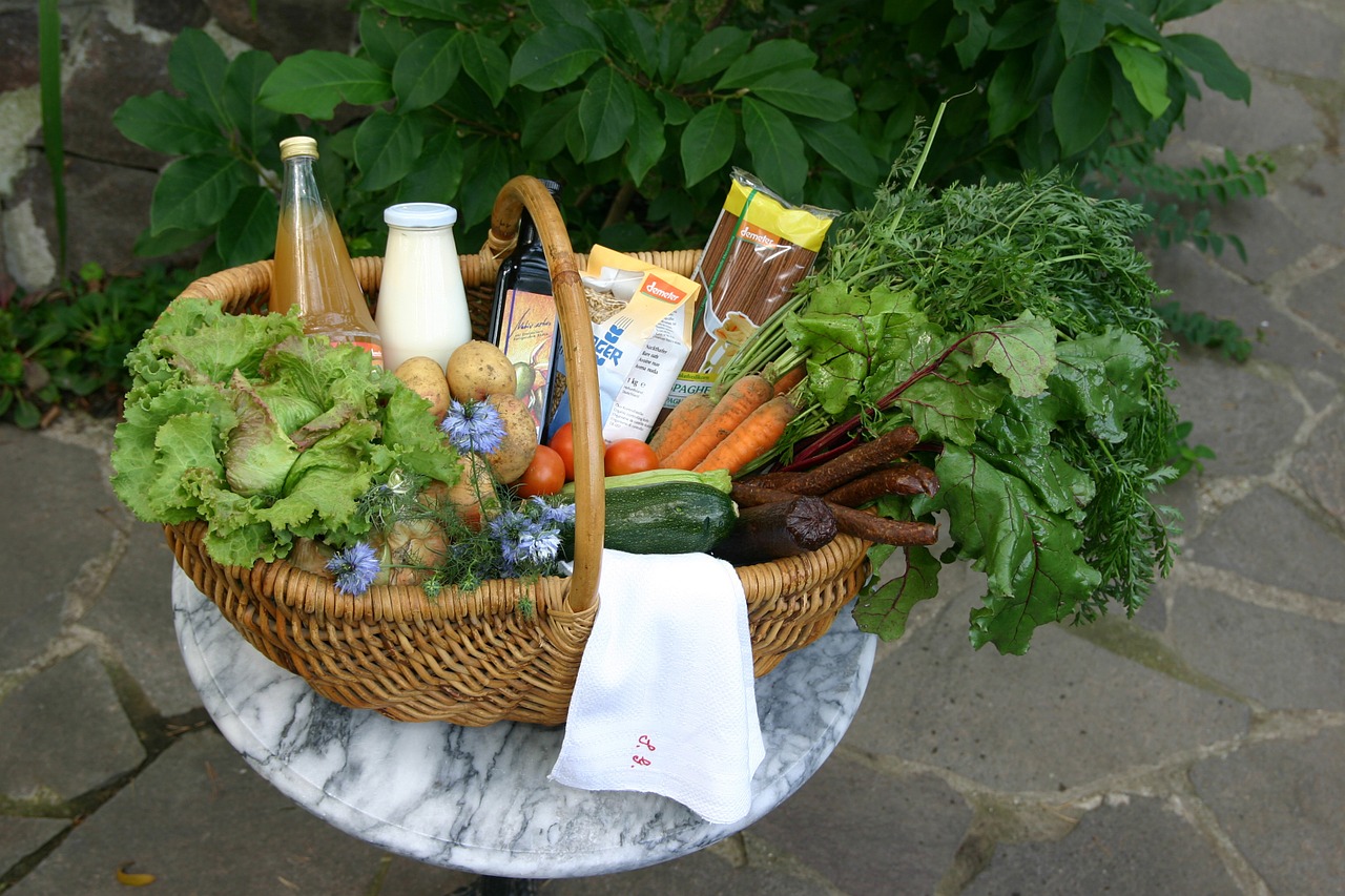 basket food nutrition free photo