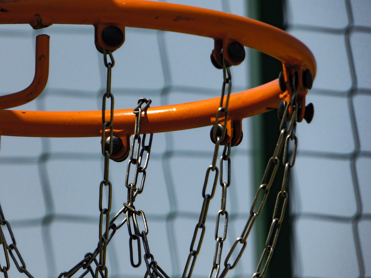 basketball ring sky free photo