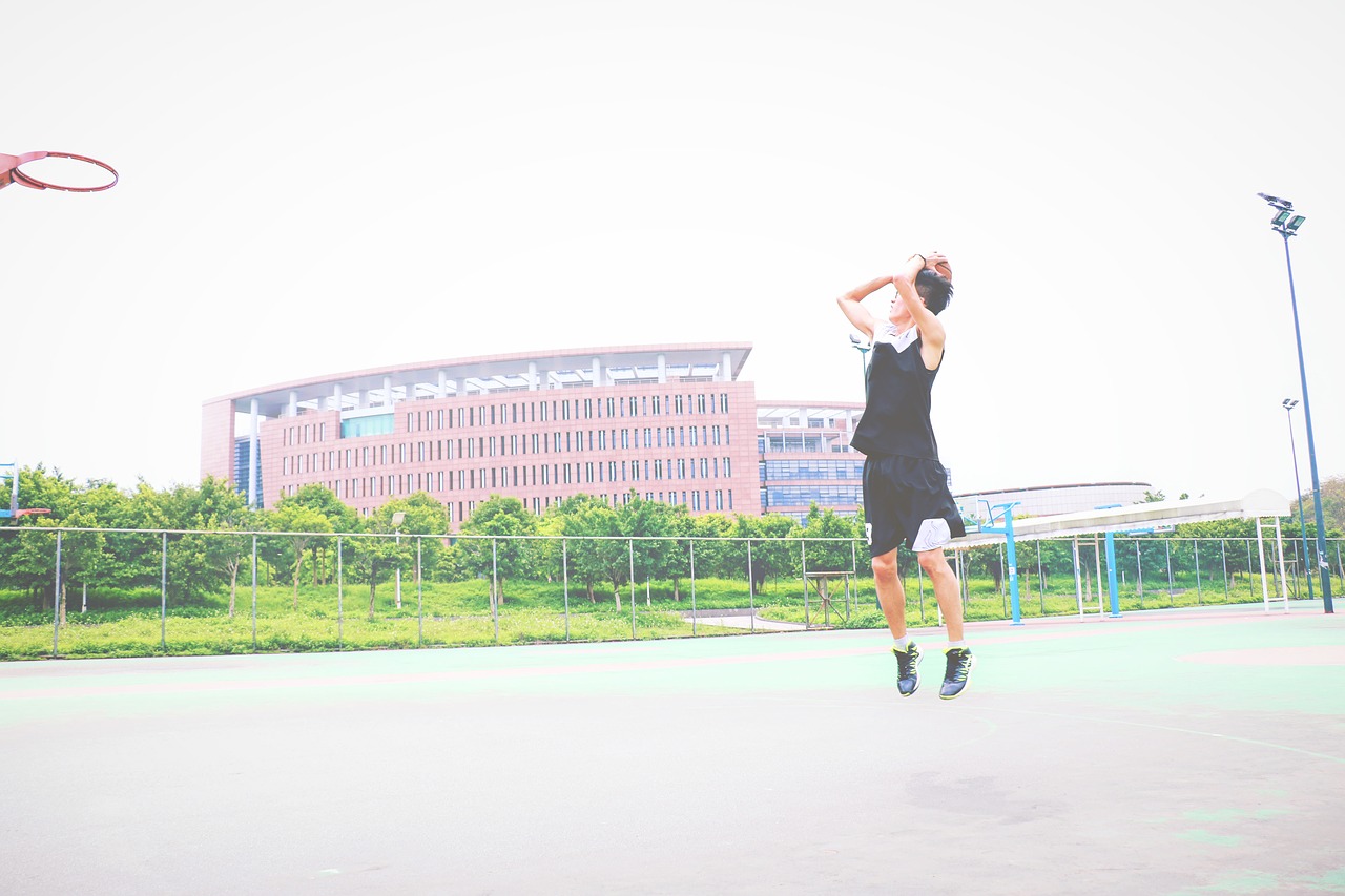 basketball court rim free photo