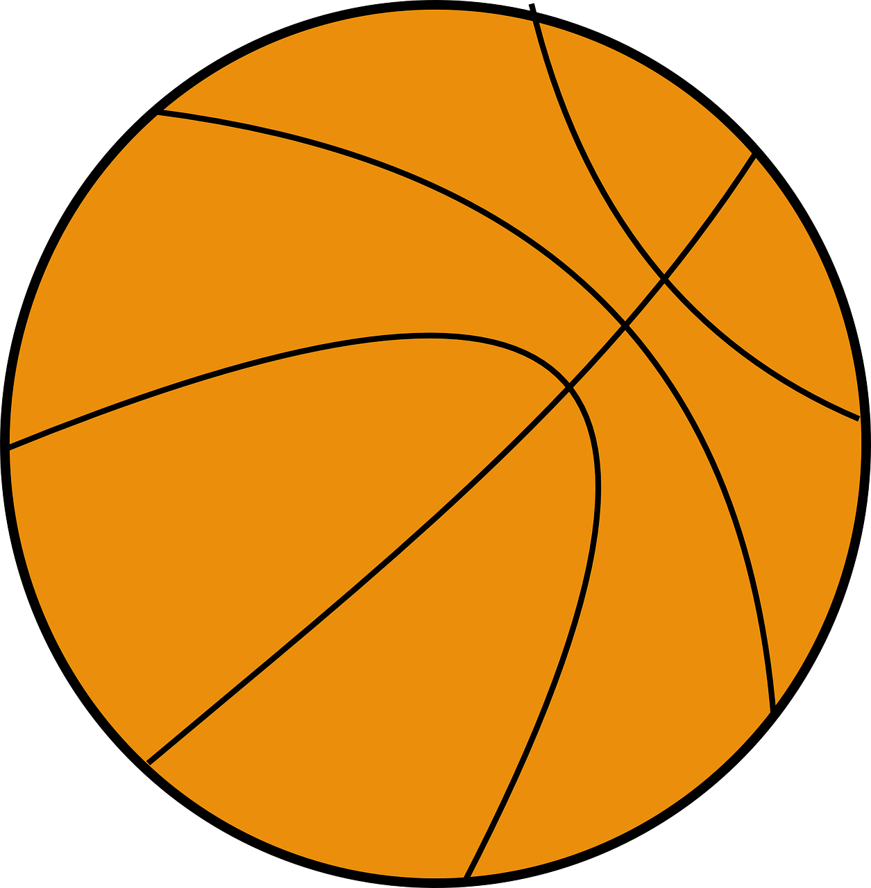 basketball ball orange free photo