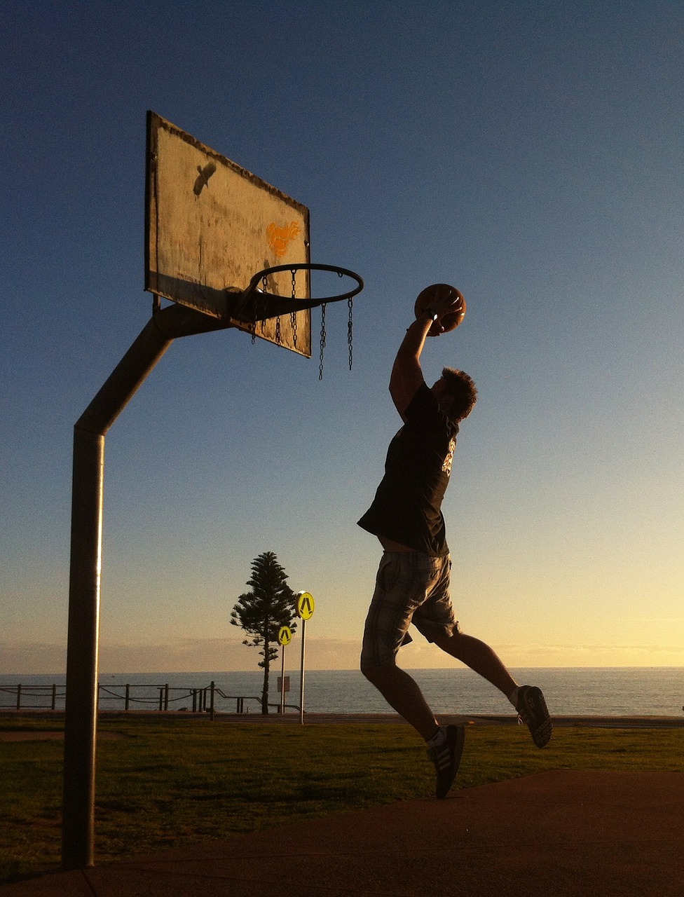 basketball sport jumping free photo