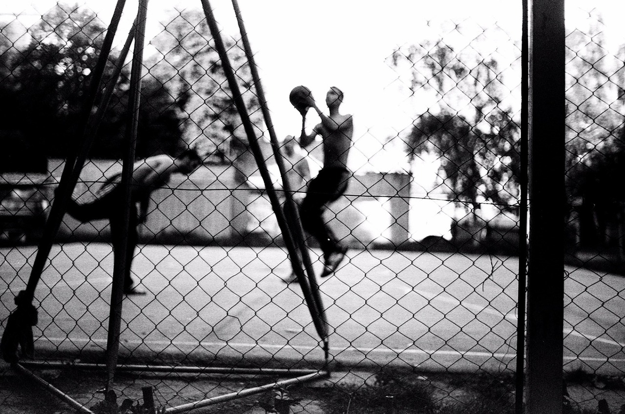 basketball court fence free photo