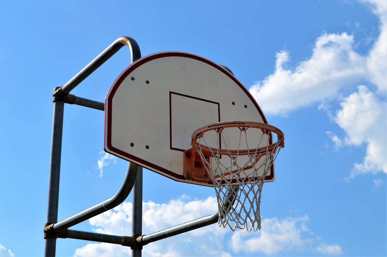 basketball court hoop backboard free photo