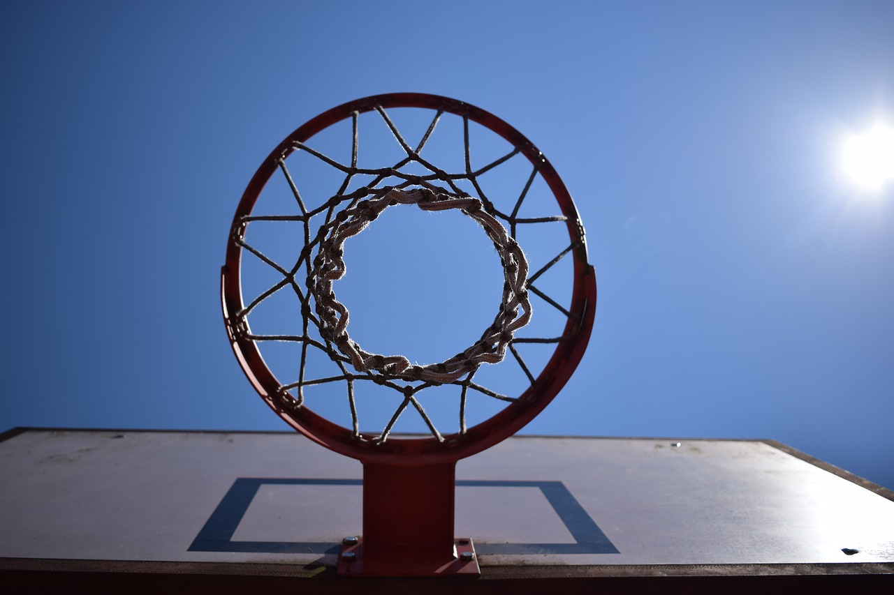 basketball hoop sun about free photo