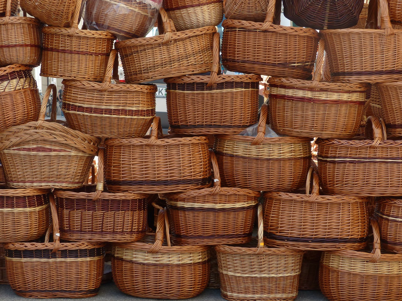 baskets carry cot shopping basket free photo