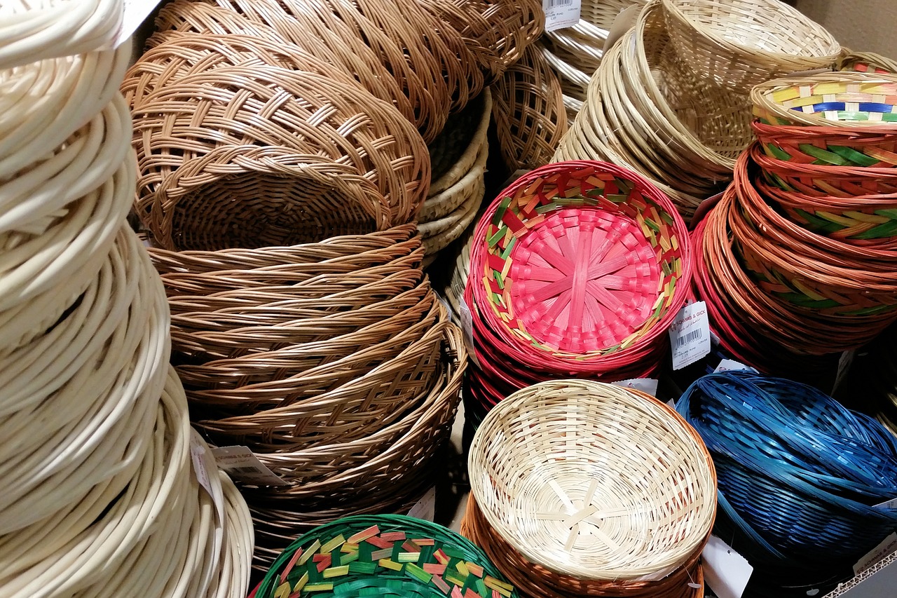 baskets weave wicker free photo