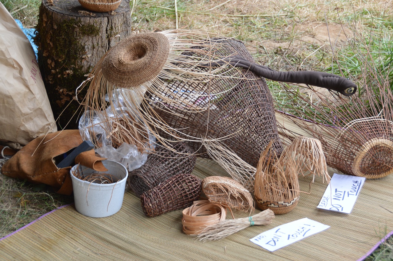 baskets weaving homemade free photo