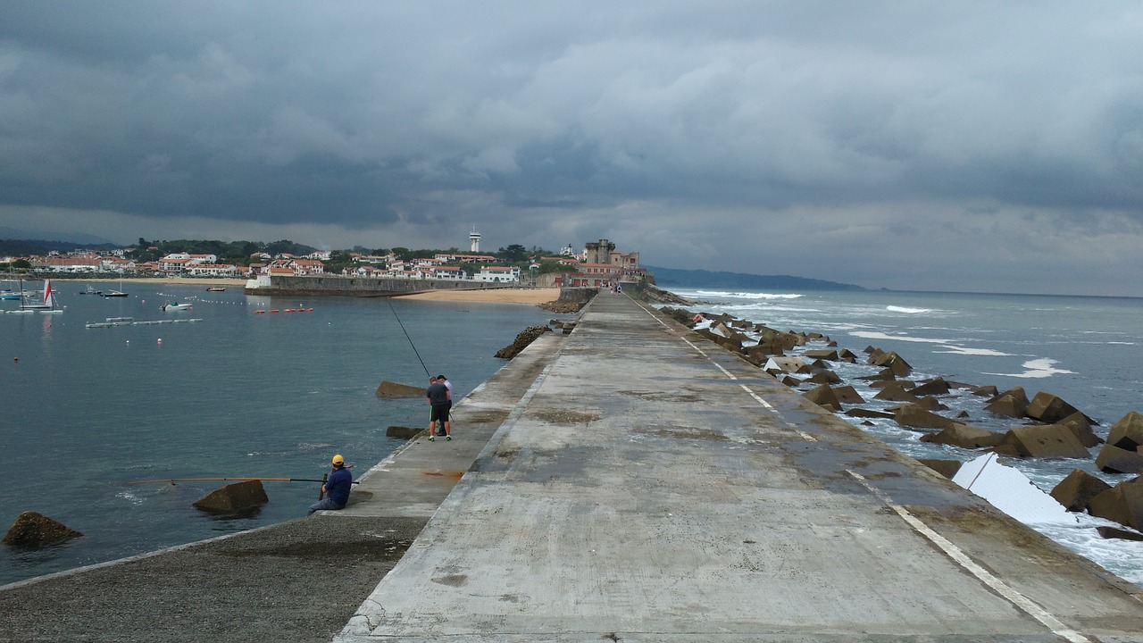 basque coast france port free photo