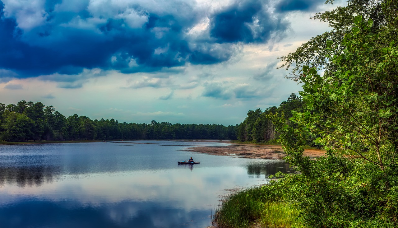 basto lake  pine barrens  new jersey free photo