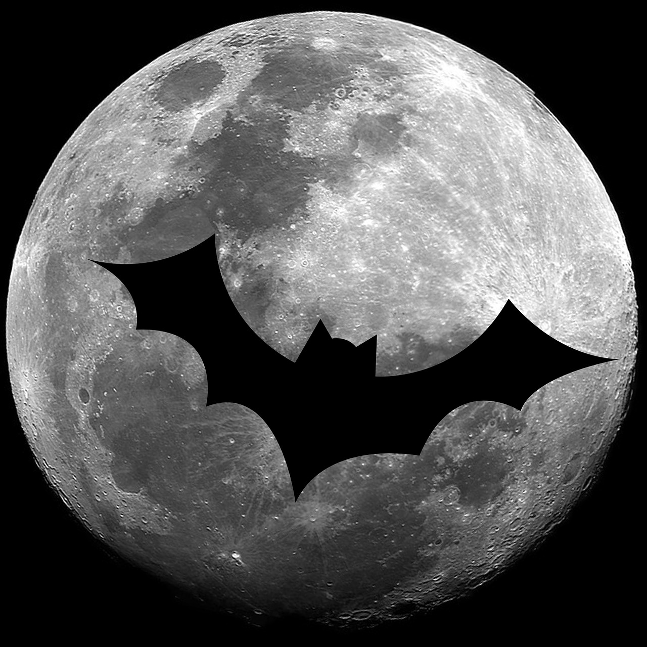 bat luna halloween free photo