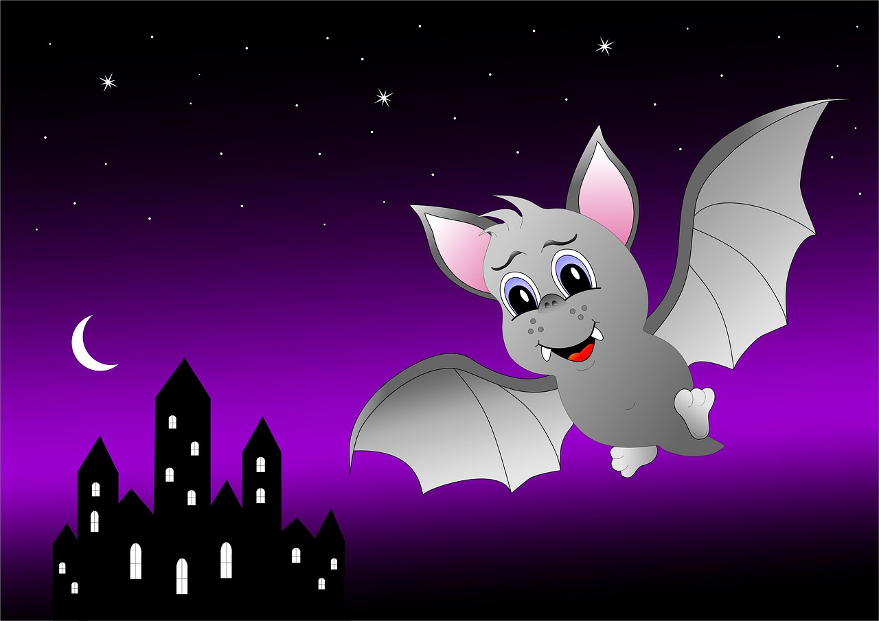 bat castle night free photo