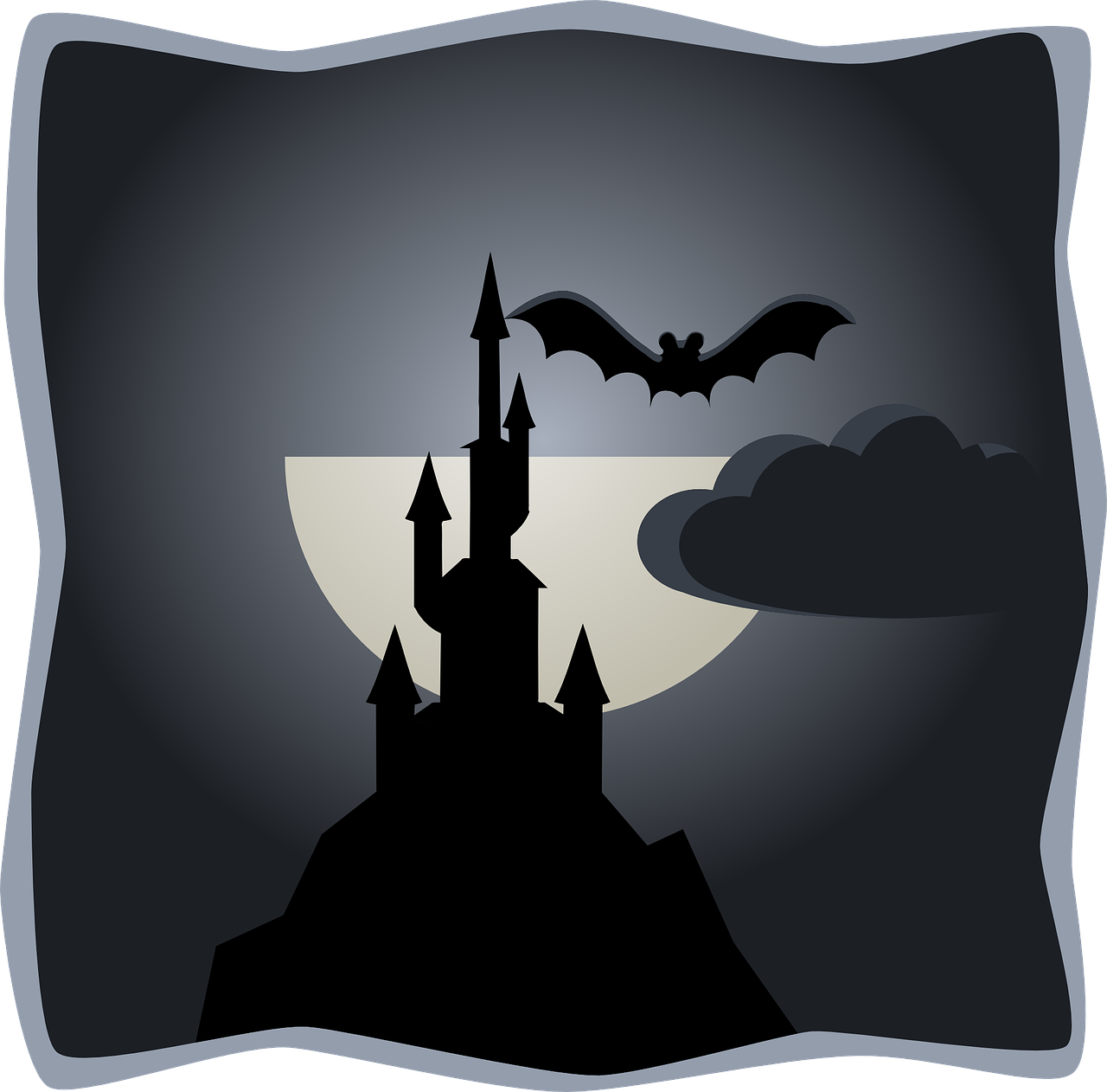 bat castle spooky free photo