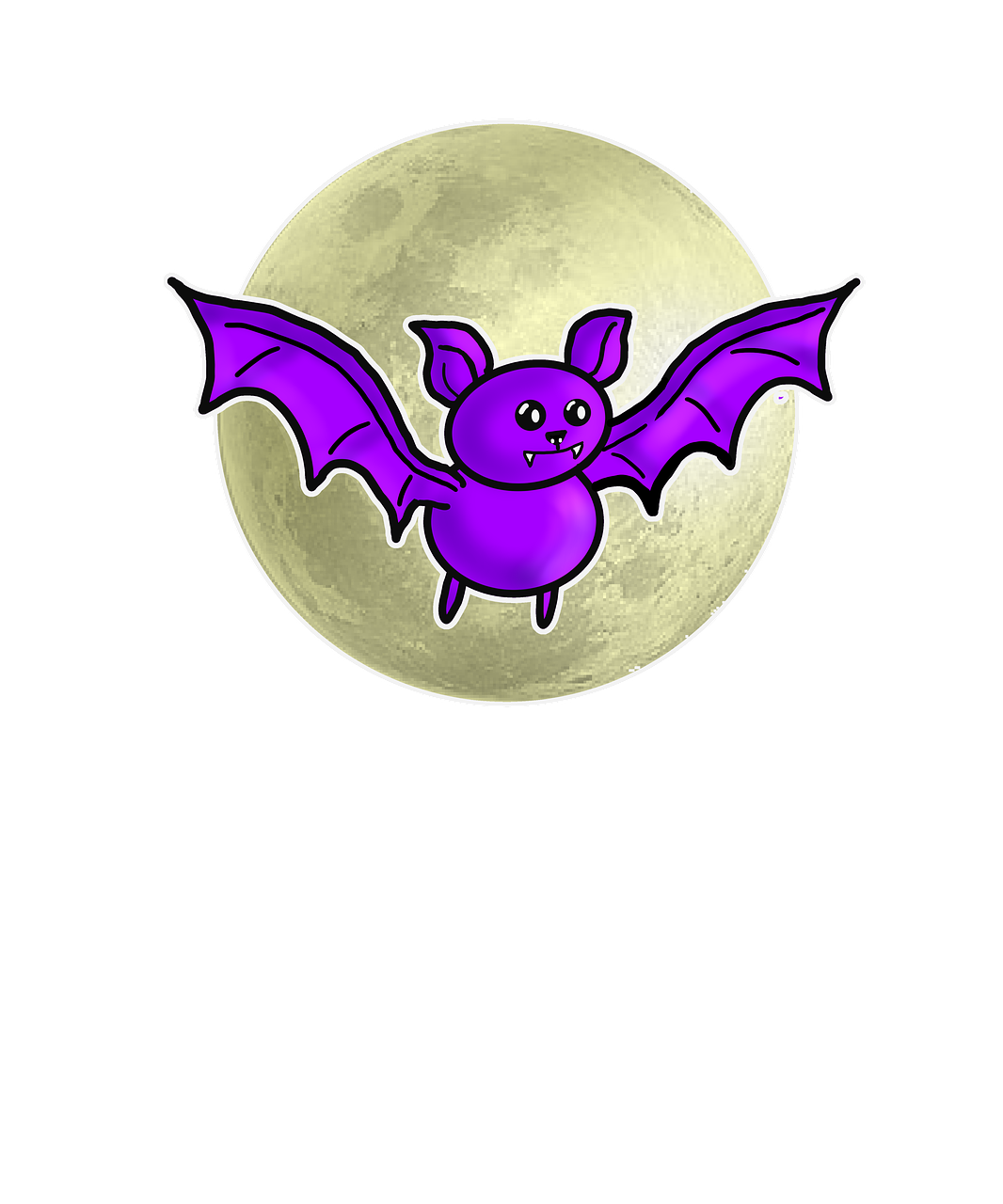 bat halloween moon free photo