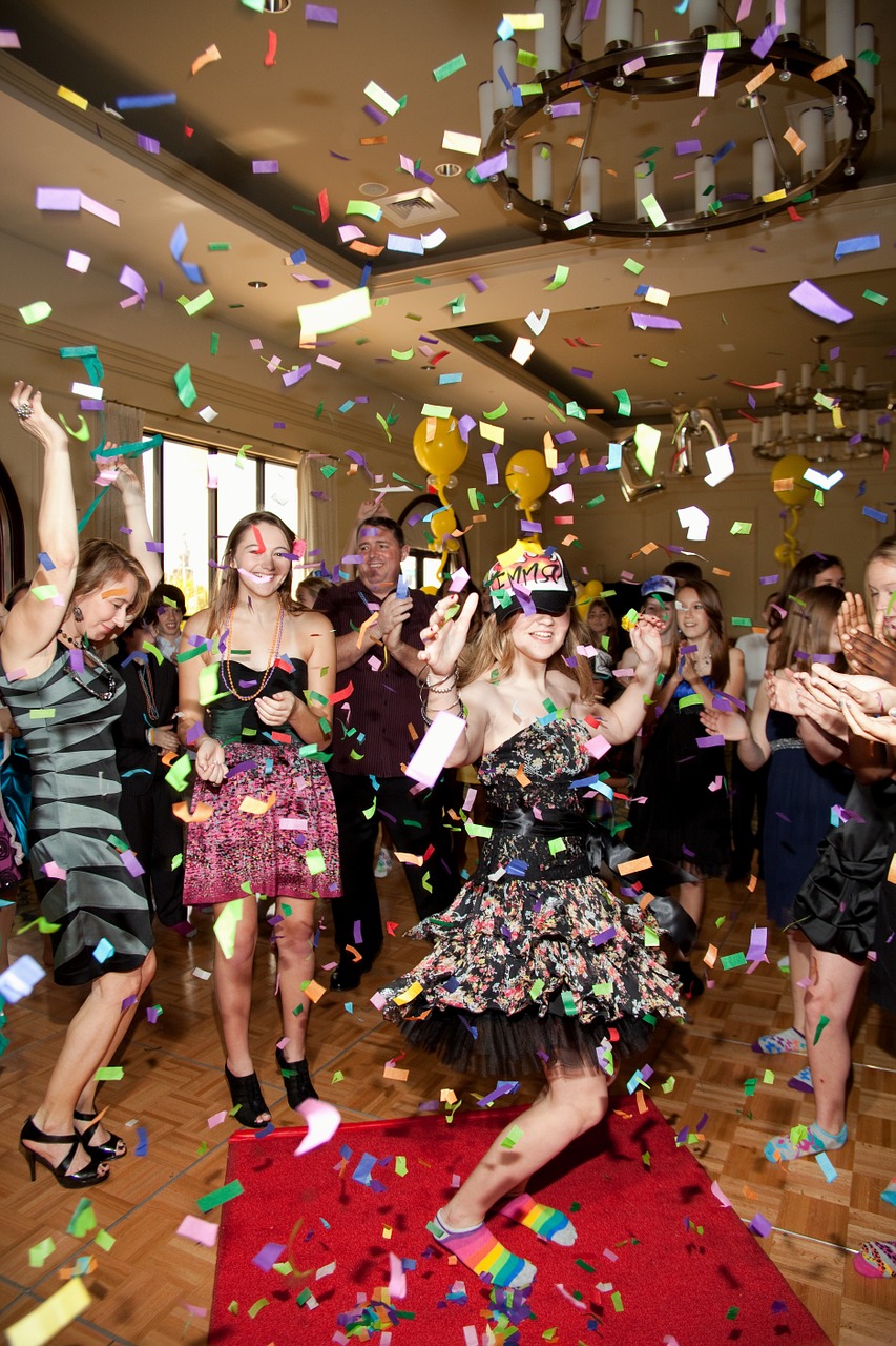bat mitzvah confetti party free photo