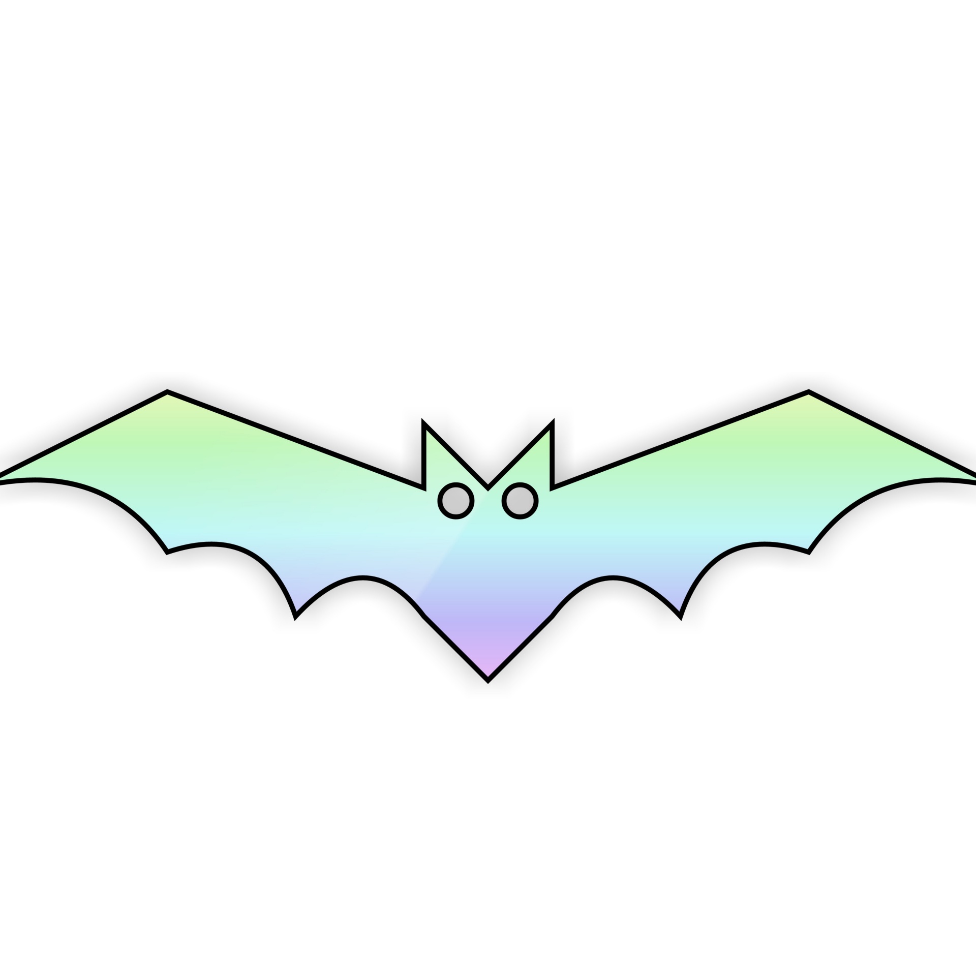 drawing rainbow bat free photo