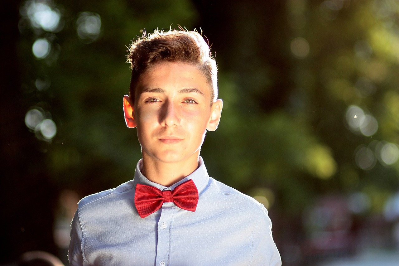 bath bow tie young free photo