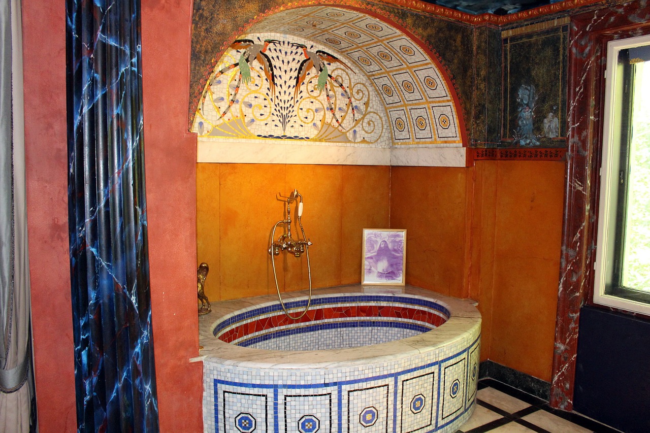 bath art nouveau bathroom free photo